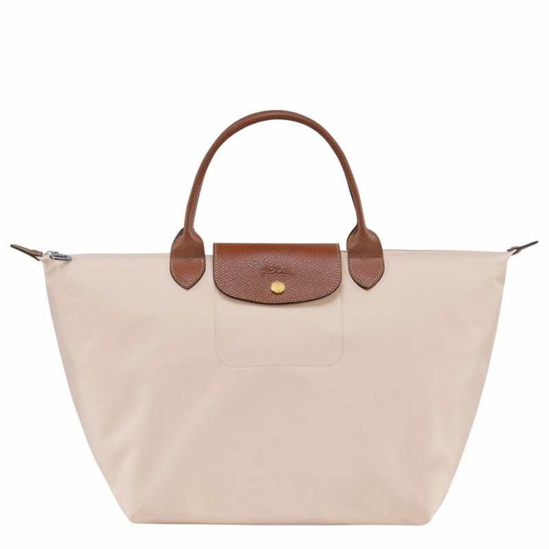 Nude Longchamp Le Pliage Original M Women's Handbags
